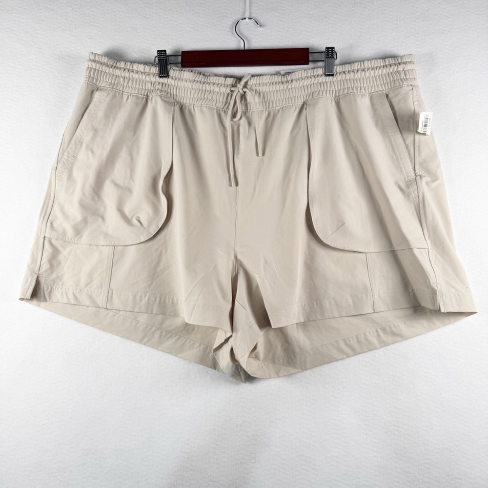 Old Navy Active Women's 3X Khaki Tan StretchTech Dry Quick Shorts NWT F14